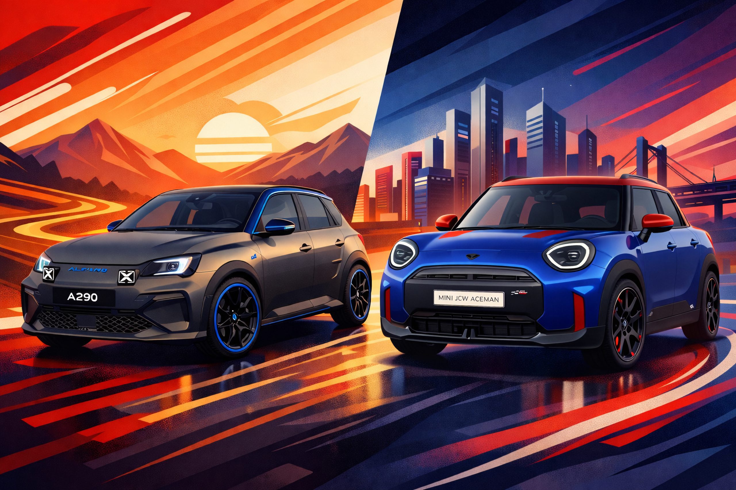 Mini Aceman John Cooper Works 258 ch ou Alpine A290 GTS 220 ch