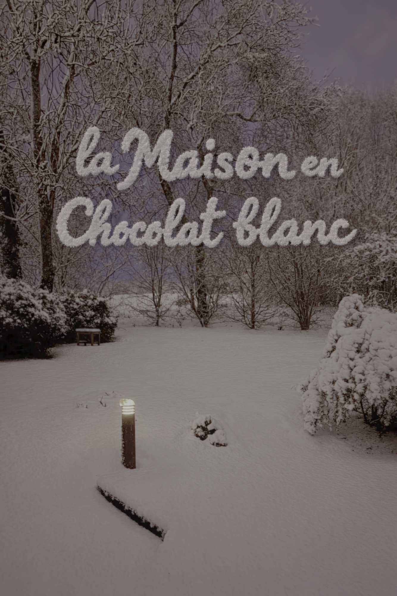 Vertou sous la neige, la Maison Chocolat en apesanteur
